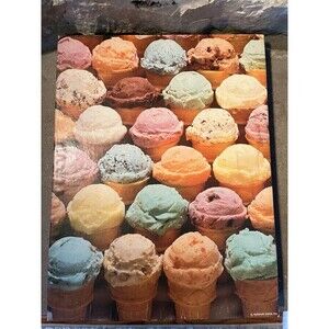 Springbok Do Yourself a Flavor Ice Cream 500pc Vintage Jigsaw Puzzle 18"x23.5"